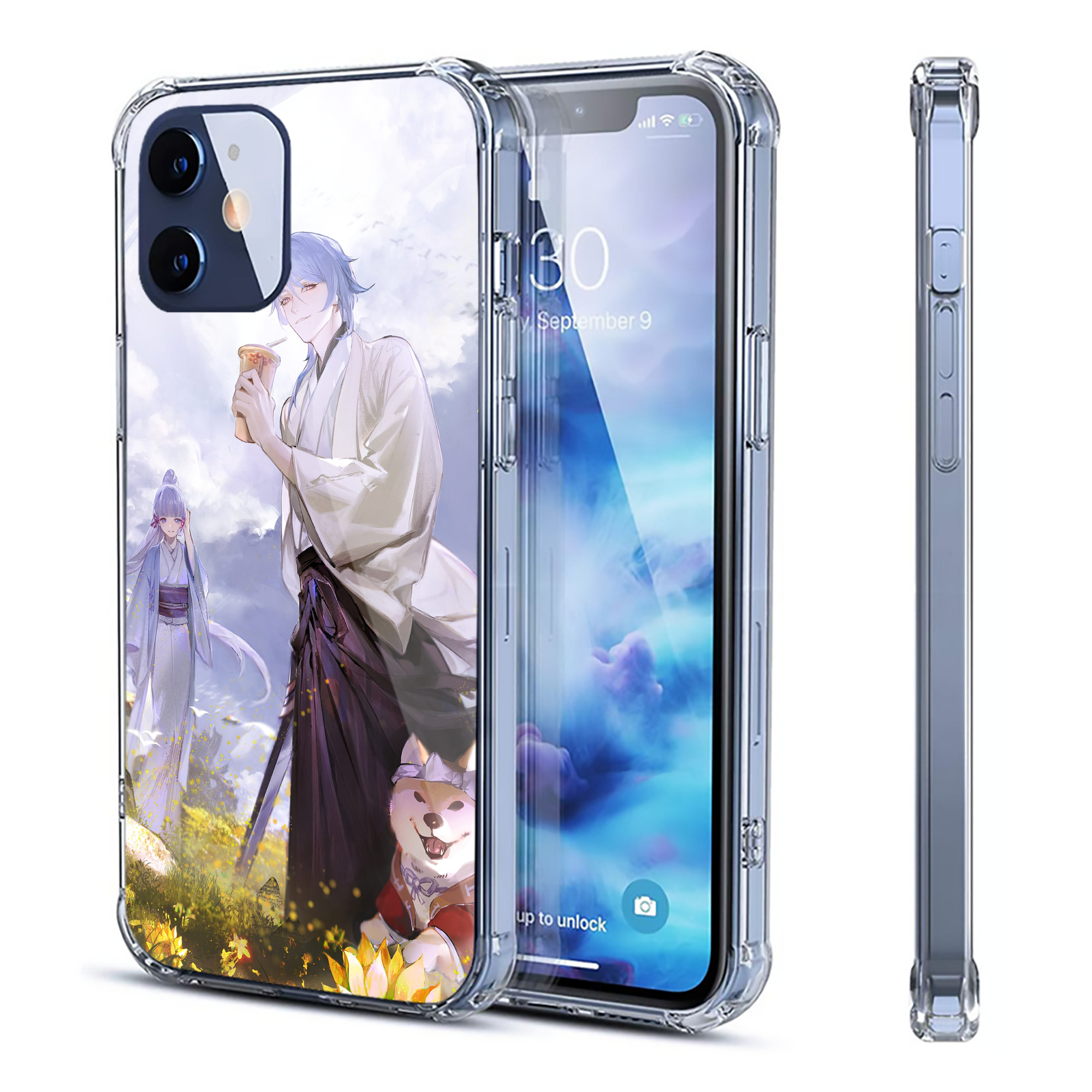 げんし神 genshin 【iPhone 12シリーズ対応】透明スマホケース（クリアソフトケース）